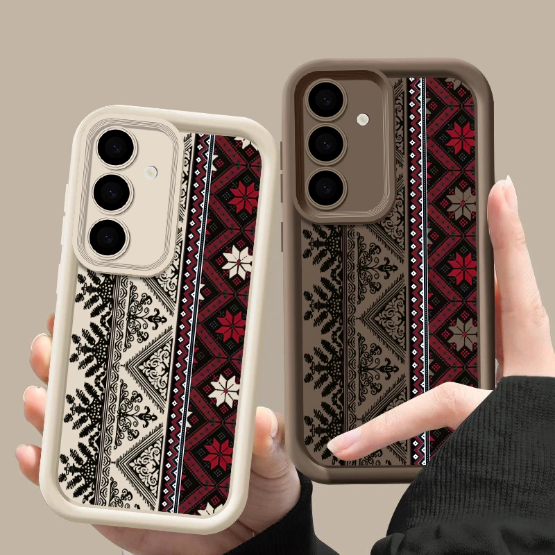 Vintage European-style Case For Samsung Galaxy A56 A36 A26 A16 5G A55 A35 A15 A54 A34 S20 FE S21 S22 Plus S23 S24 S25 Ultra Capa - náhled 3