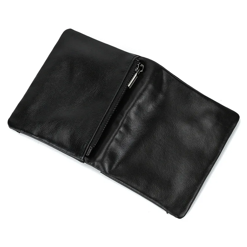 Men's RFID Cowhide Card Holder Wallet with Coin Purse description 8