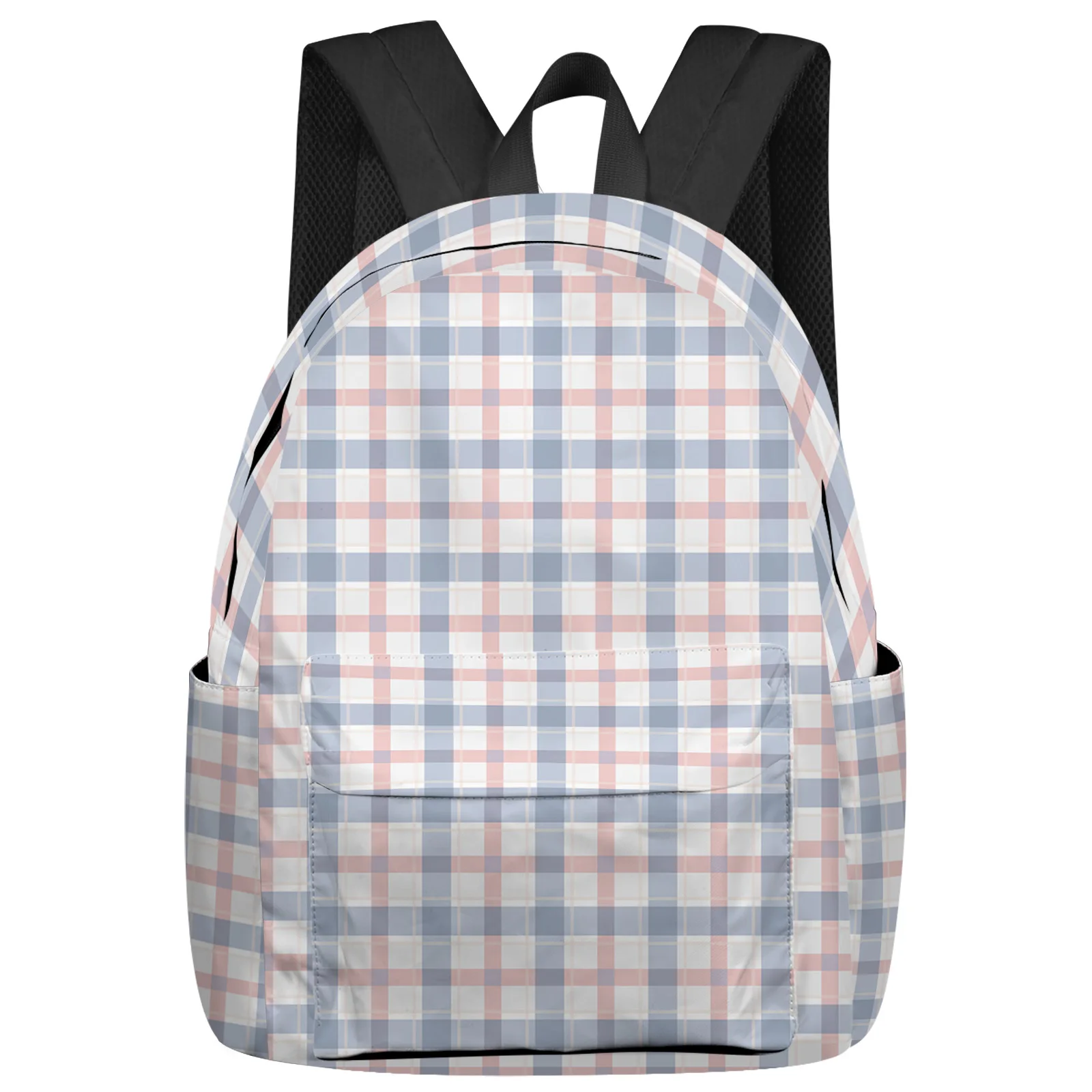 

Plaid Geometric Weave Backpack School Bags For Teenager Girls Bookbag Men Backbag Shoulder Bag Laptop Mochila