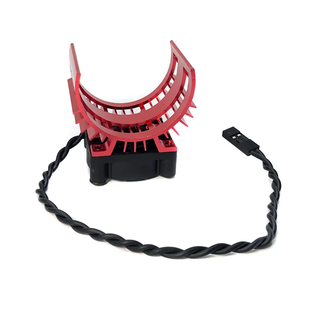 YSIDO Metal Cooling Fan Heat Sink Fan Cover for 1/10 1/12 RC Car Wltoys 124017 124016 RC Motor 3665 3660 3650 550 540 DIY Parts view 2