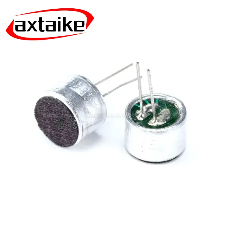 10PCS 9x7mm 9767 9*7mm microphone head with pin capacitive electret microphone pickup microphone sensitivity 50DB