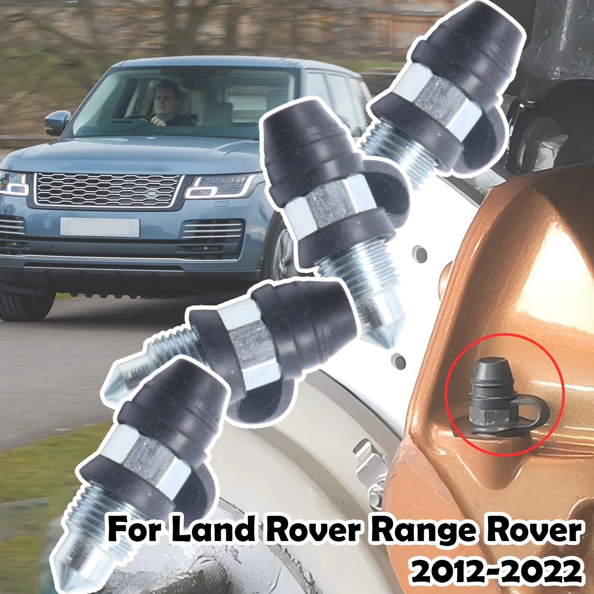 

Front Bleeder Valves and Rubber Dust Caps Left Right Caliper Bleed Nipple Screw Repair Kit For Land Rover Range Rover 2012 -2022