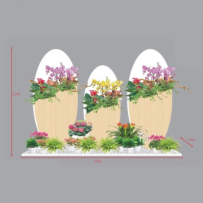 Creative Nordic wrought iron flower stand, indoor green plant flower pot stand