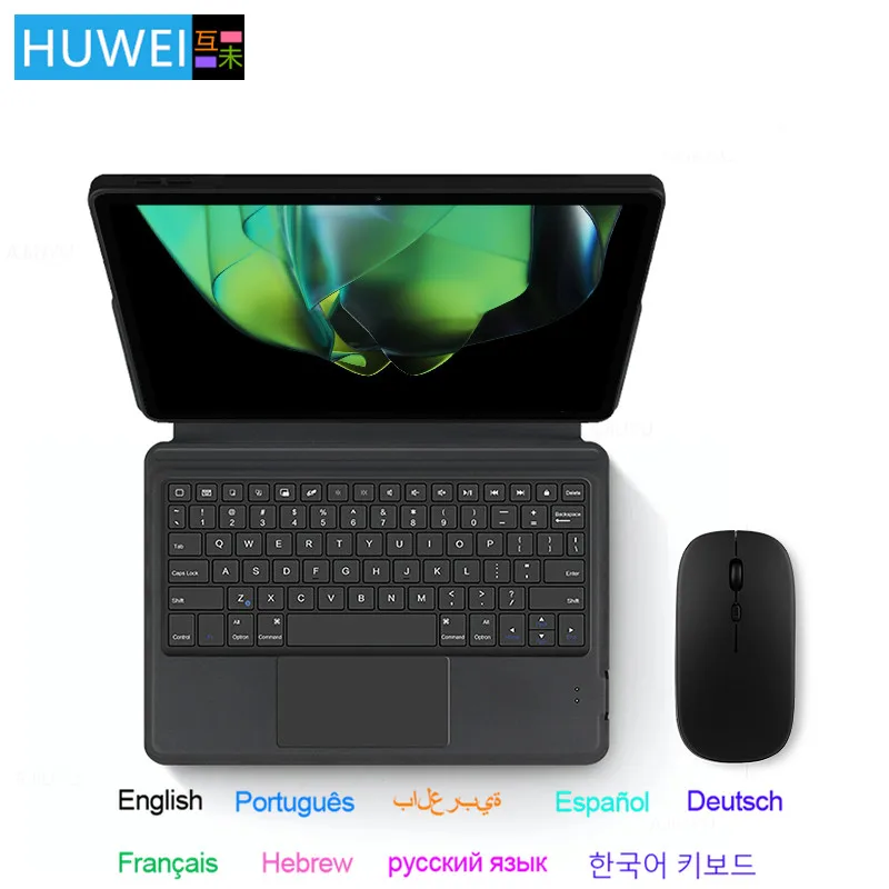 

HUWEI Keyboard Case For Realme Pad 2 11.5" 2023 Cover TouchPad Keyboard for Realme Pad 2 Pad2 2023 11.5" Inch Tablet funda case