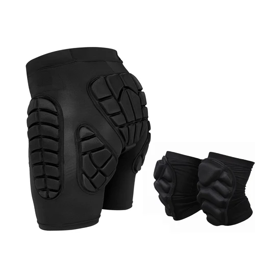 Imagen 1 del producto Lixada-pantalones cortos de esquí para hombre y mujer, conjunto de rodilleras impermeables para Skateboard, snowboard y esquí, XXL