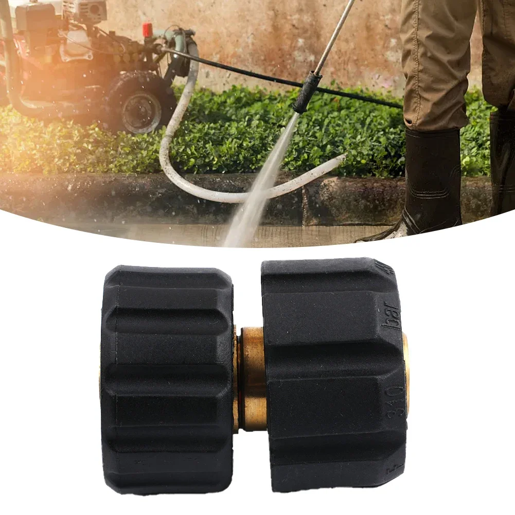 M22 IG Hand Screw Adapter Union For For High Pressure Washers With Brass Construction Rated Up To 400 Bar And 150 C
