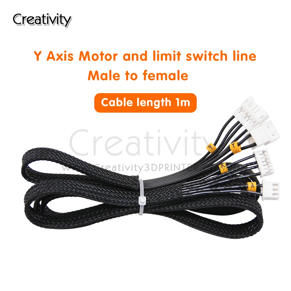 Impressora 3D Stepper Motor Cable, X & Y e Z Axis, Endstop Cable para Ender 3, Ender 3 Pro, Ender 3X, Ender 3S