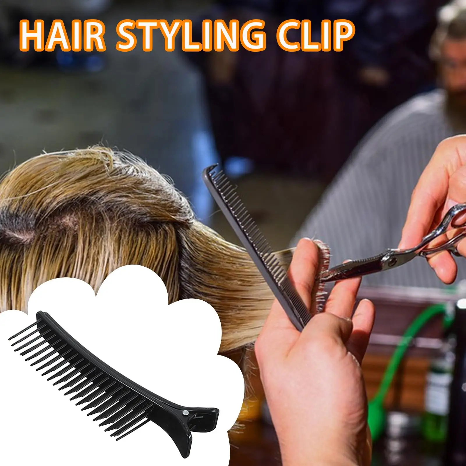 Hairdressing Clips Hair Stylist Non-Slip Handle Hair Clips Comb Professional Hair Clips For Styling For Efficient Coloring