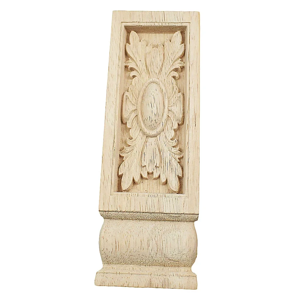 

Woodcarving Decals Carved Corner Flower European Home Decoration Cabinet Door Bed Decorative Patch Onlay Wood Applique