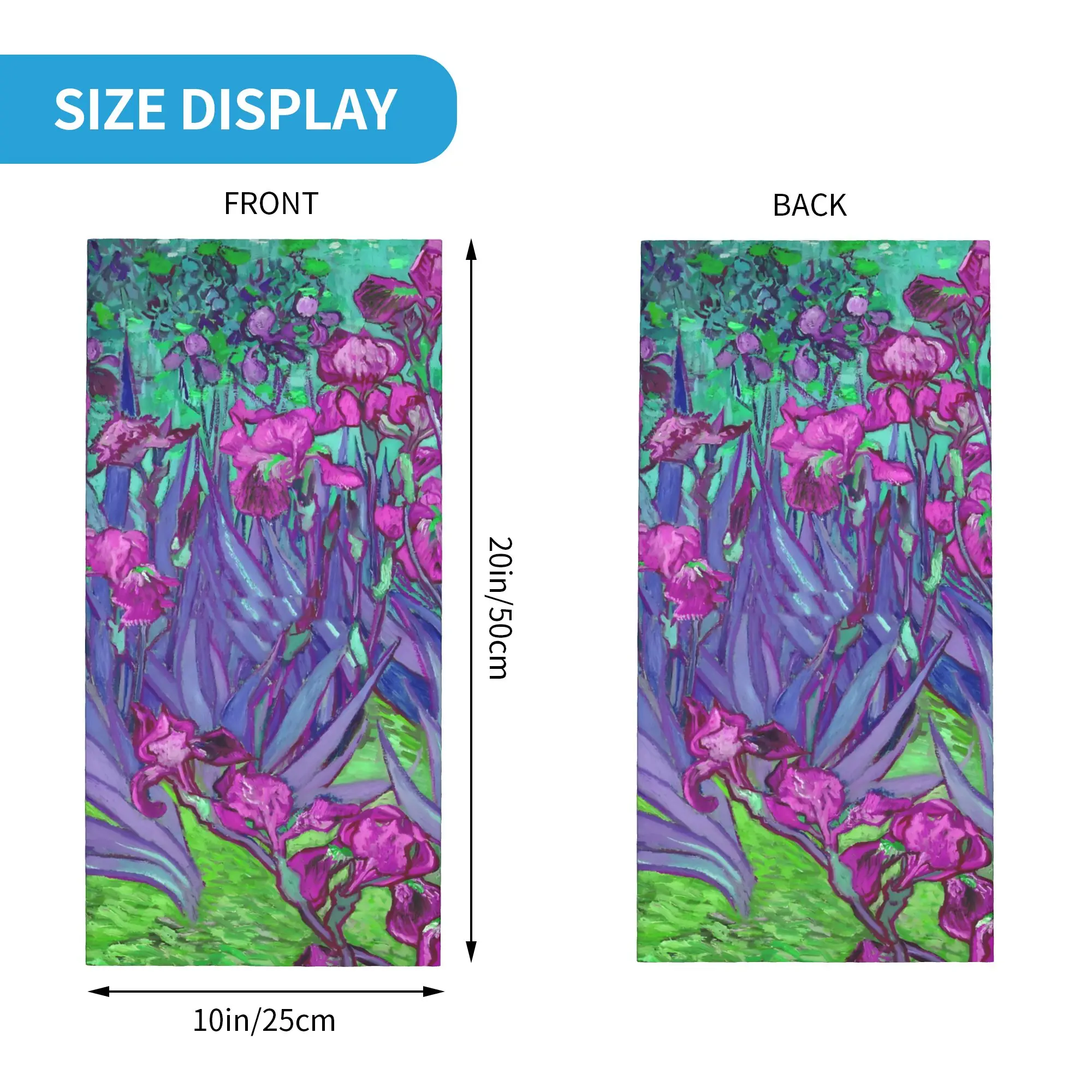 Custom Vincent Van Gogh Winter Headband Neck Warm Women Men Hiking Running Tube Scarf Impressionist Painter Face Bandana Gaiter
