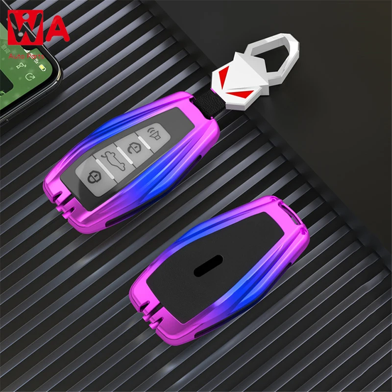 

New Car Key Fob Cover Case Shell Holder Set For Geely Coolray X6 Emgrand Global Hawk GX7 Remote Accessories Car-Styling Keychain