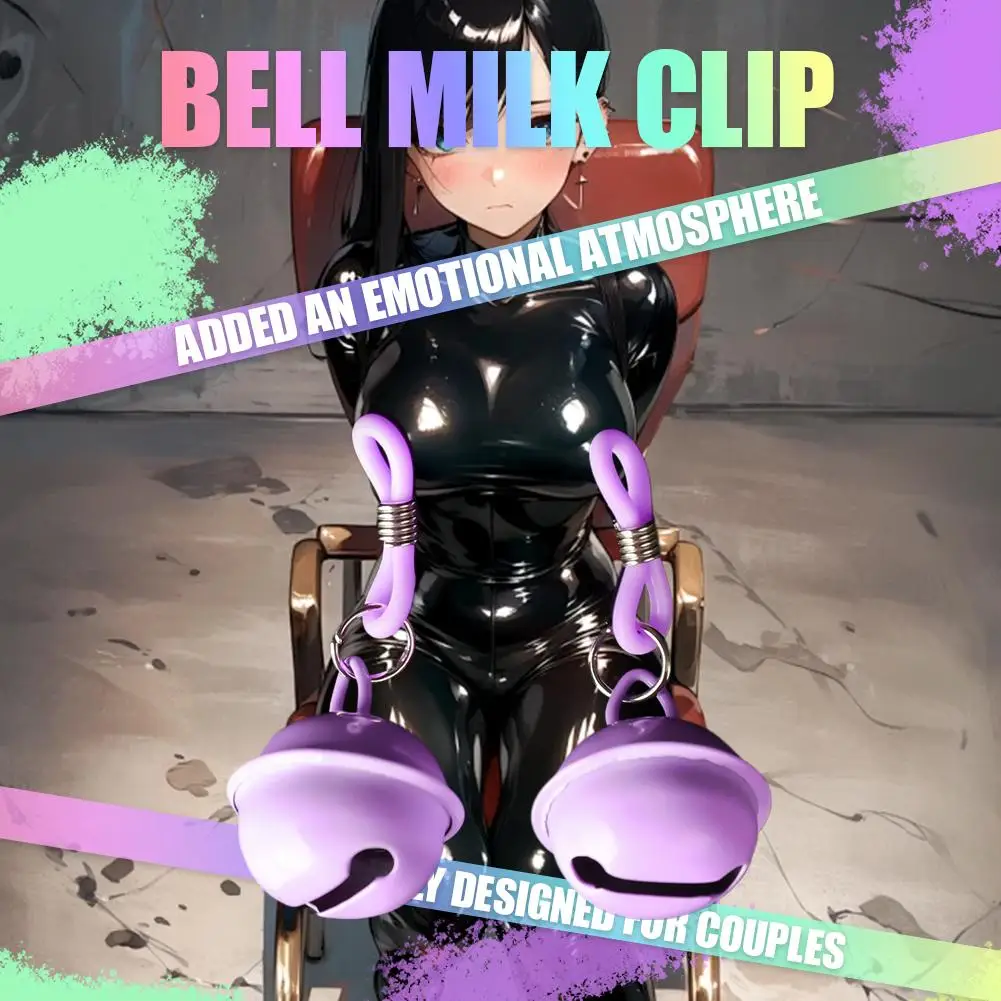 1Pair Women Silicone Nipple Clamps SM Toy Adult Sex Stimulation Bell Bell Small Chest Clitoris Clips Breast Stimulator Sex R7J8