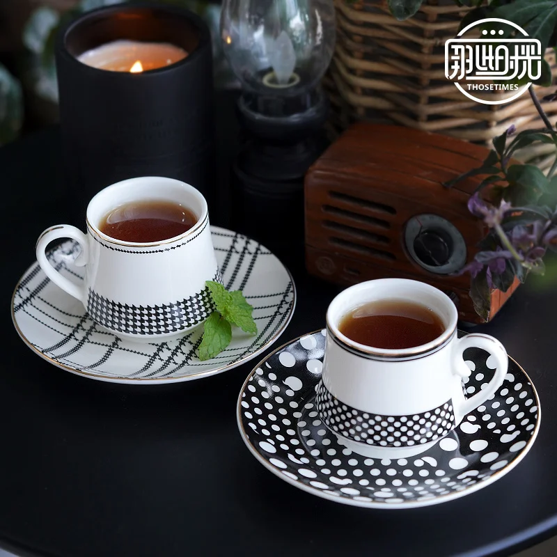 

European style coffee cup, dish gift box, small capacity cup, flower tea cup, espresso cup