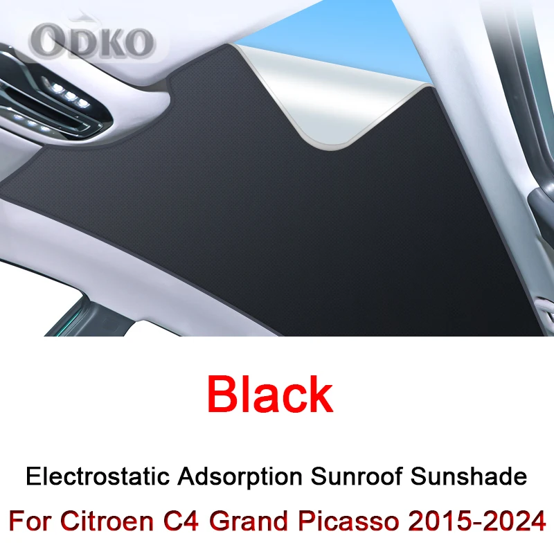 

Car Electrostatic Adsorption Sunroof Sunshade Covers Fit For Citroen C4 Grand Picasso 2015-2024 Heat Insulation Skylight Sticker