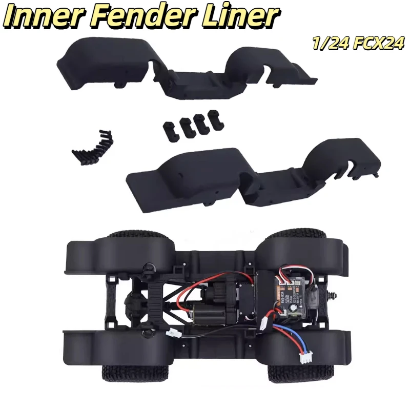 

FMS Rc Crawler Inner Fender Liner Mud Guards For 1 24 FCX24 K5 Remote Control Rc Car Upgrade Modified Accessory Parts