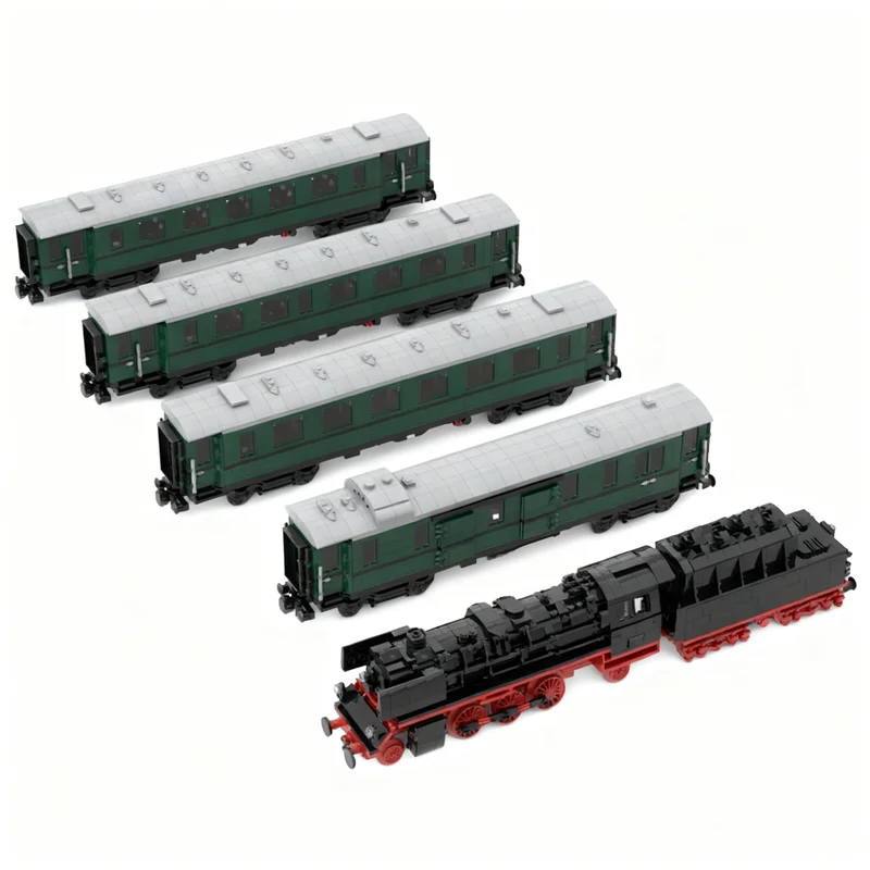 5340pcs MOC Train BR23 Passengertrain Pack 8w Model Building Blocks Architecture Toy Christmas Gift Creative Assemble Art 3D