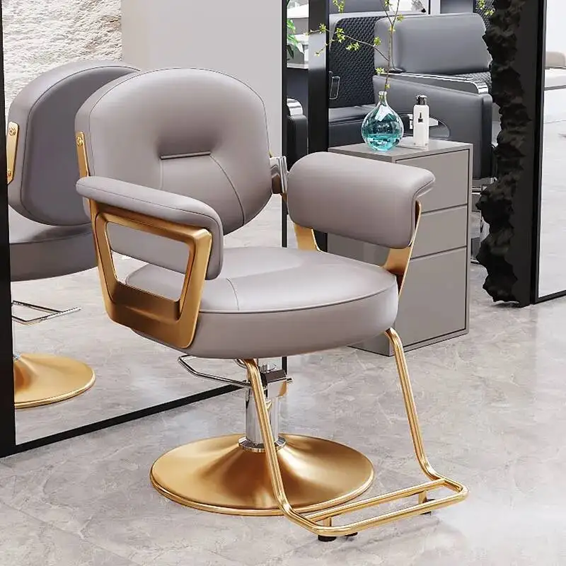 ماكياج تصفيف الشعر كرسي المهنية صالون تجميل غرفة المعيشة ماكياج التجميل كرسي دوار عالية أثاث تصفيف الشعر الفاخرة #5