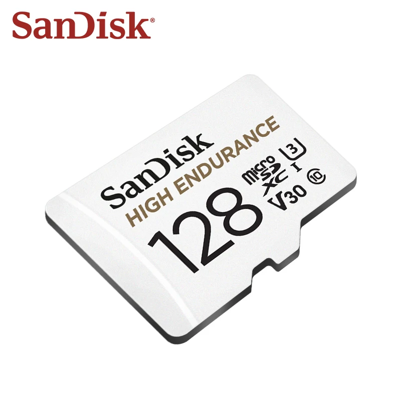 بطاقة ذاكرة احترافية SanDisk عالية التحمل V30 U3 C10 لكاميرا داش أو مراقبة المنزل 32 جيجابايت 64 جيجابايت 128 جيجابايت 256 جيجابايت