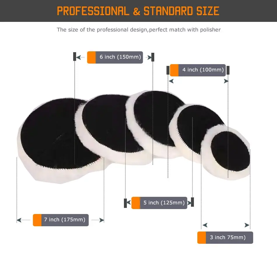 Wool Polishing Pad car polishing pad 3\