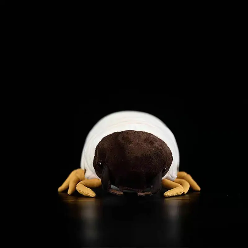 Novo larva brinquedo de pelúcia alta fidelidade minhoca plushie larva realista animais de pelúcia simulação frango minhoca boneca kawai presentes
