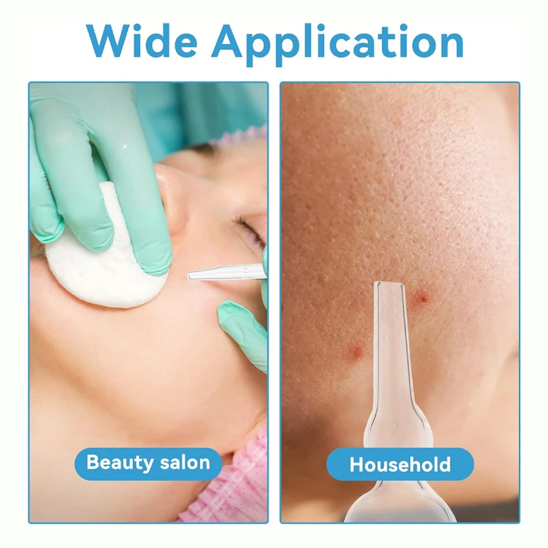 5 قطعة/المجموعة فراغ شفط الوجه المسام المطهر الأنابيب الزجاجية إزالة الرؤوس السوداء جهاز تجميل الوجه العناية بالبشرة اكسسوارات