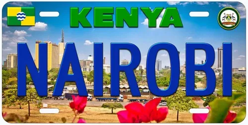 Новинка Nairobi Kenya, номерной знак автомобиля, алюминий
