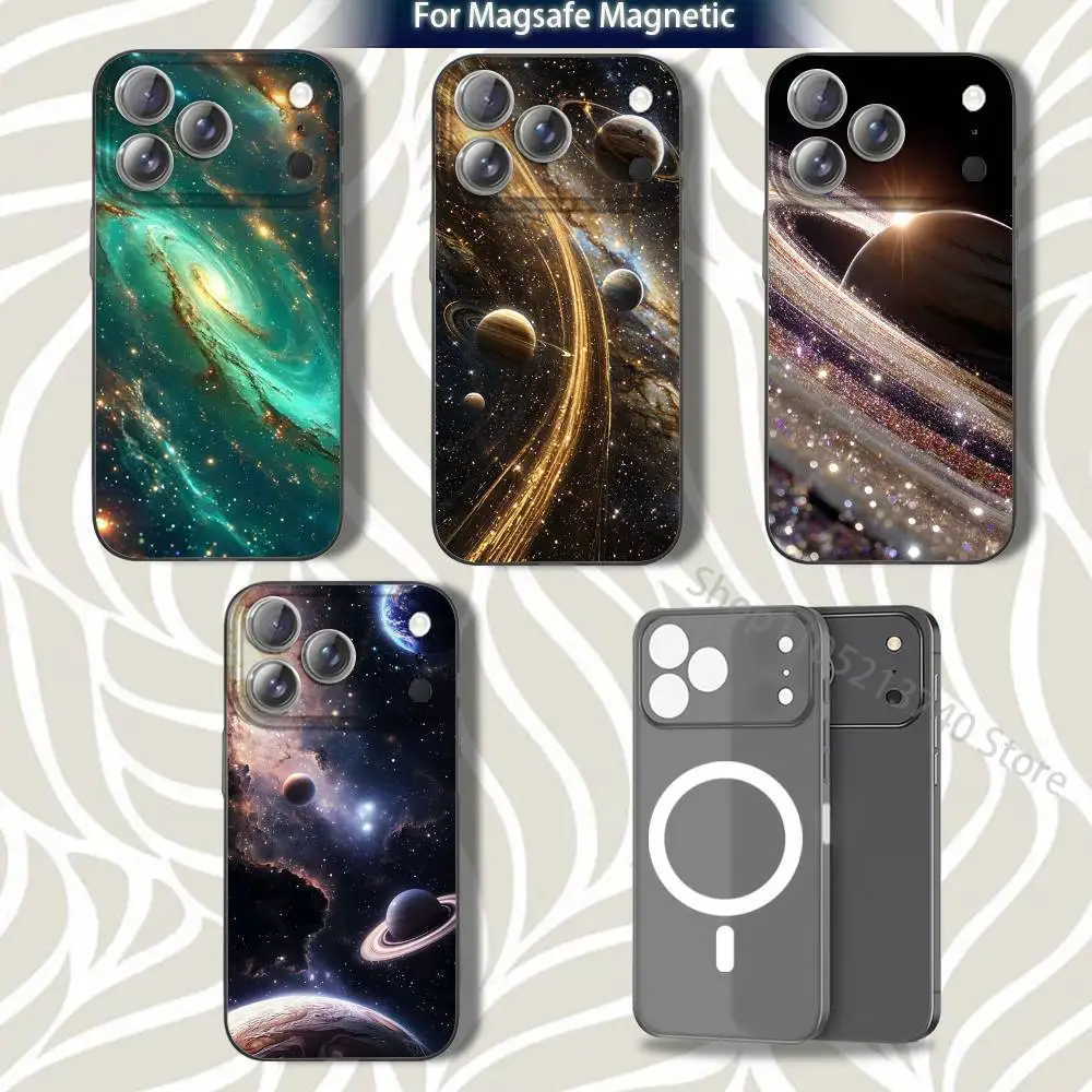 

planets C-CosmicS galaxiesS For iPhone 17,12,11,14,13,15,16,Plus,Air,Pro,Max,E,Mini for Magsafe Magnetic Frosted Grey Phone Case