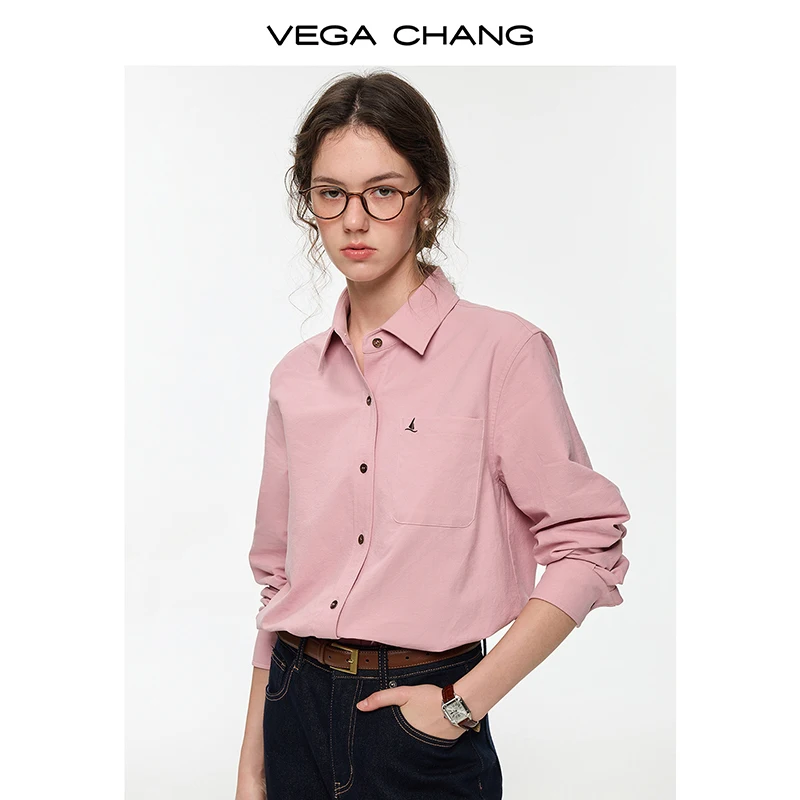 

Vega Chang Новая зимняя женская простая и элитная рубашка