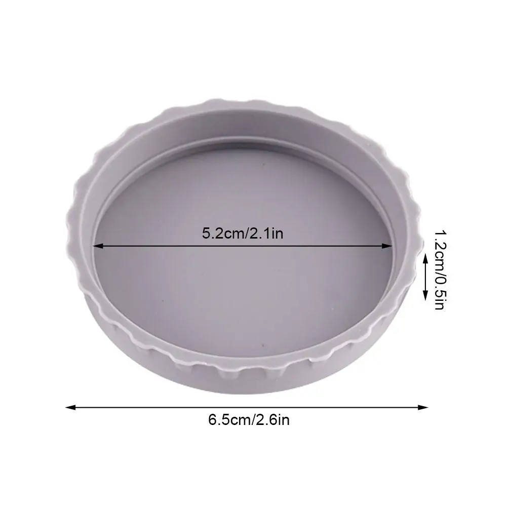 6pcs Beer Dust-proof Cap Multicolour Silicone Can Lids Leak-proof Sealed Can Cap Washable And Reusable Drinkware Accessories