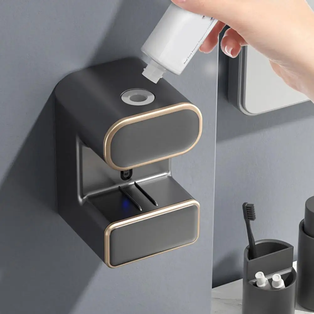 Touchless Toothpaste Dispenser Electric Sensor Wall-mounted Toothpaste Dispenser with Type-c Charging Automatic for Intelligent