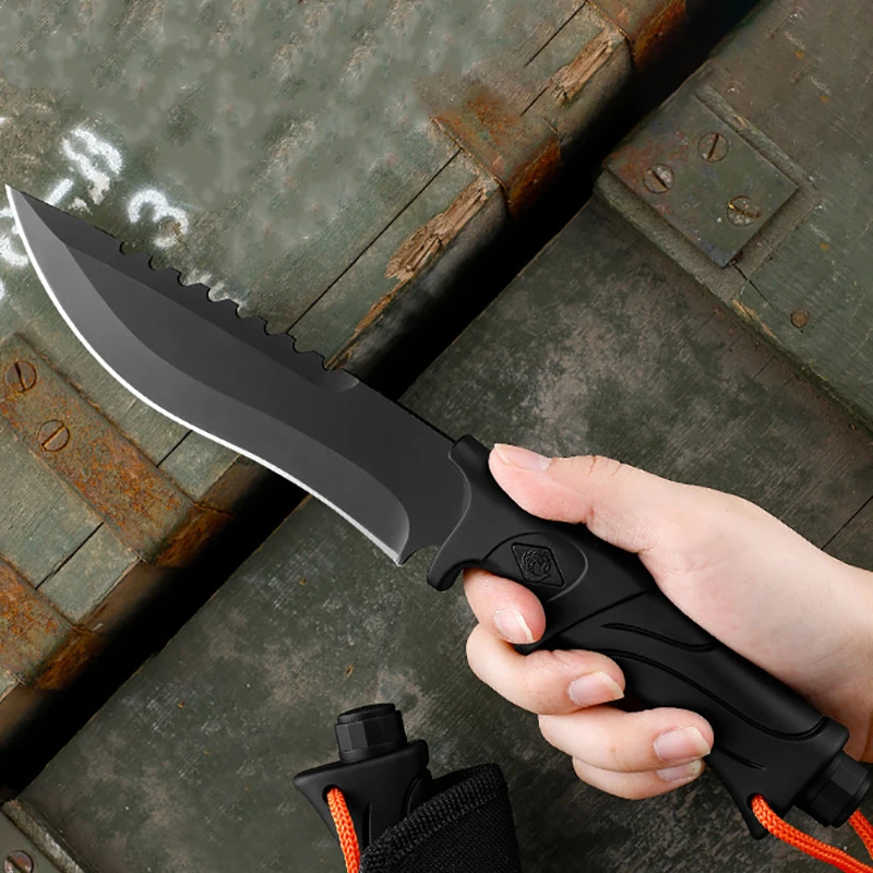 سكين مستقيم محمول ، سكاكين التخييم في الهواء الطلق ، صلابة عالية ، سكاكين البقاء على قيد الحياة ، حمل ، سكين صغير #2