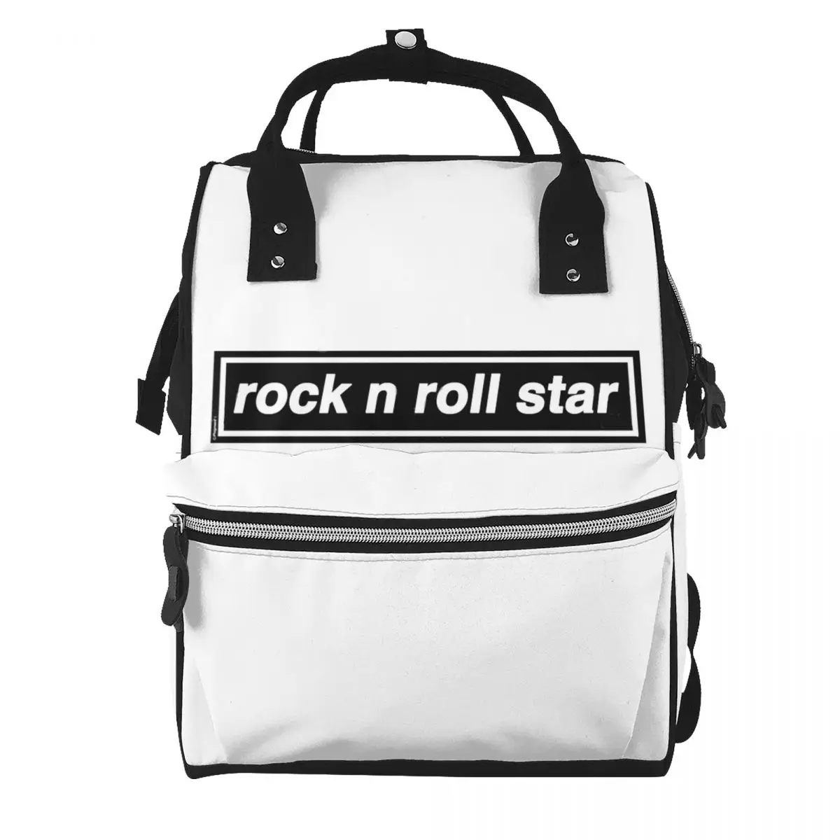 Rock N Roll Star Student Backpack School Bag Hiking Travel Daypack for Men Women Bookbag Shoulder Bags