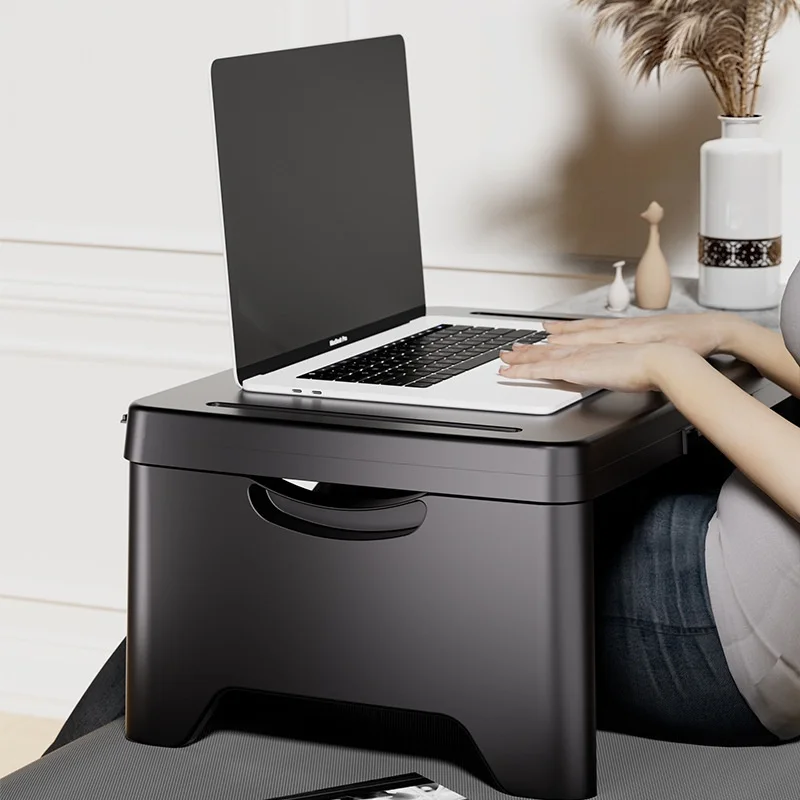 Lazy Portable Folding Table Multifunctional Laptop Desk  Portable Car Table Board Student Dormitory Bed Folding Desk Storage New