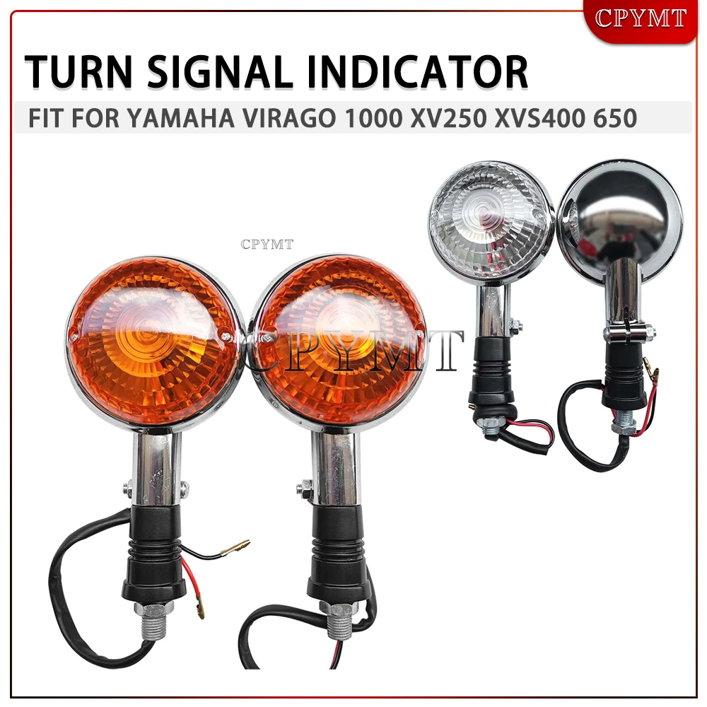 Motorcycle Turn Signal Light Indicator Blinker Lamp Fit for Yamaha XVS400 XVS650 XVS1100 V-Star V MAX1200 XV250 XV400 XV535 750