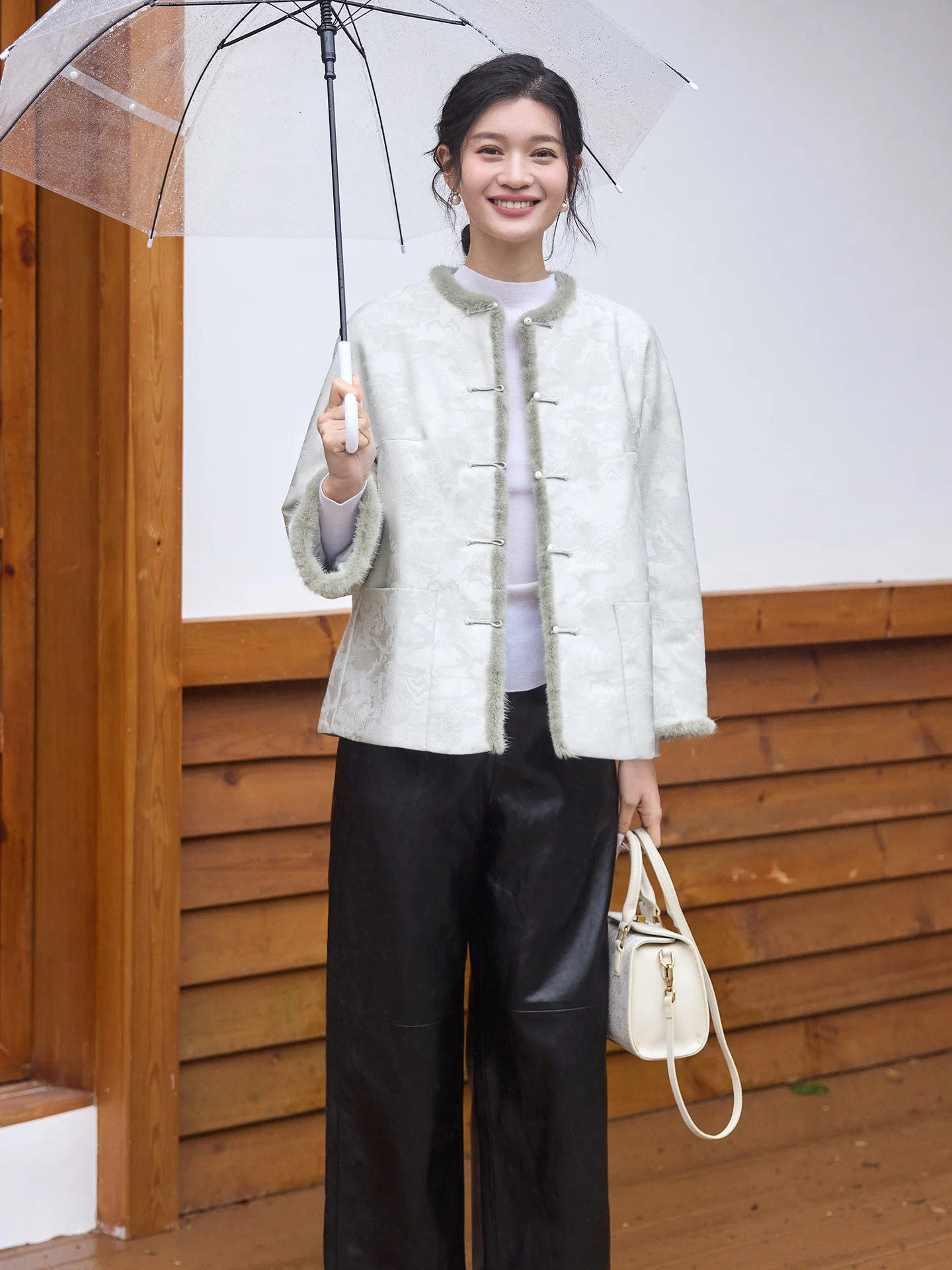 

Feitang женское атласное пальто с цветочной вышивкой в китайском стиле, улучшенная версия, верхняя одежда из меха норки, винтажная художественная одежда