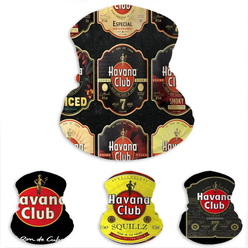 H-Havana-Club Tropical-Rum Multifunctional Tube Scarf Breathable Face Neck Cover for Mountaineering Riding Daily Use
