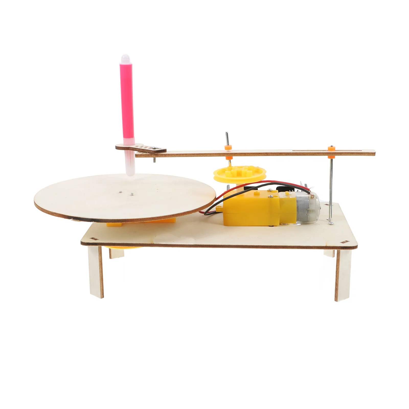 

Electric Plotter Diy Kit Wooden Mechanical For Kids Science Experiment Physics Puzzle Early Education Building Set