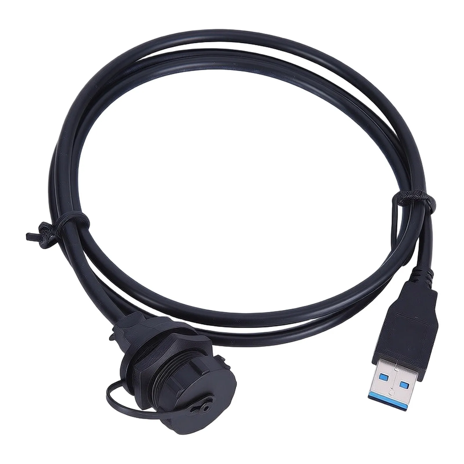 Engineered Waterproof USB Type A Panel Mount Connector Female Socket with Cable Industrial Interconnection  Engineered