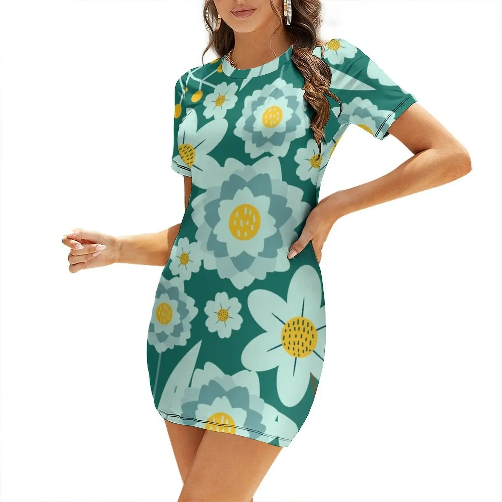 

Spring pasture Short-Sleeved Dress summer dress womens 2026 elegant dresses plus sizes clothes for woman
