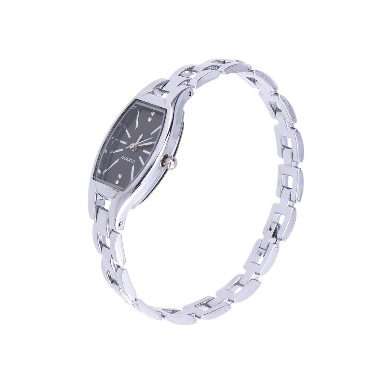 ساعة كوارتز نوبل أنيقة فضية عصرية هدية مثالية للنساء ساعة كوارتز للسيدات