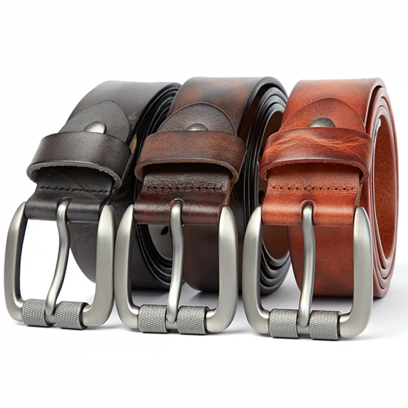 

Men's Heavy Duty Work Belt Genuine Full Grain Leather Waist Band Durable for Outdoor/Tactical Use Belt for Daily & Work Outfits