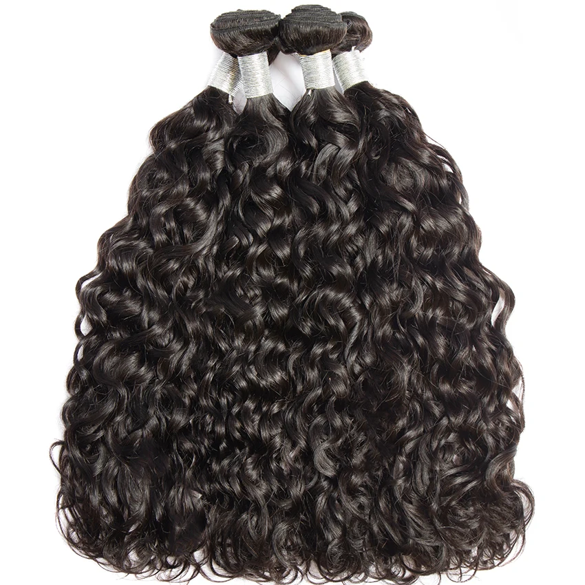 Water Wave Human Hair Bundles weave Hair Extensions Deep Curly Wave 100% Human Hair Bundles 30 32 inches Remy 10A Lemoda Hair