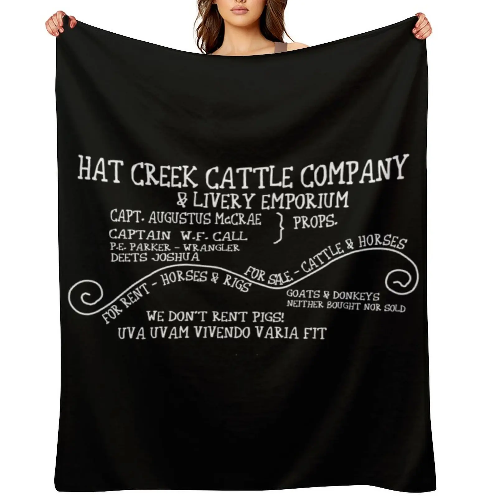 

Lonesome dove - Hat Creek Uva uvam vivendo veria fit Throw Blanket Sofas Warm wednesday heavy to sleep Blankets