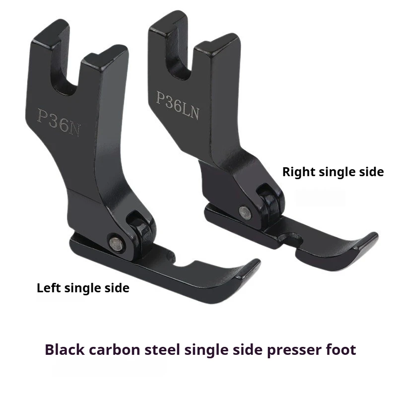 

Односторонняя прижимная лапка | Прижимная лапка для молнии из черной титановой стали и аксессуары для промышленных швейных машин