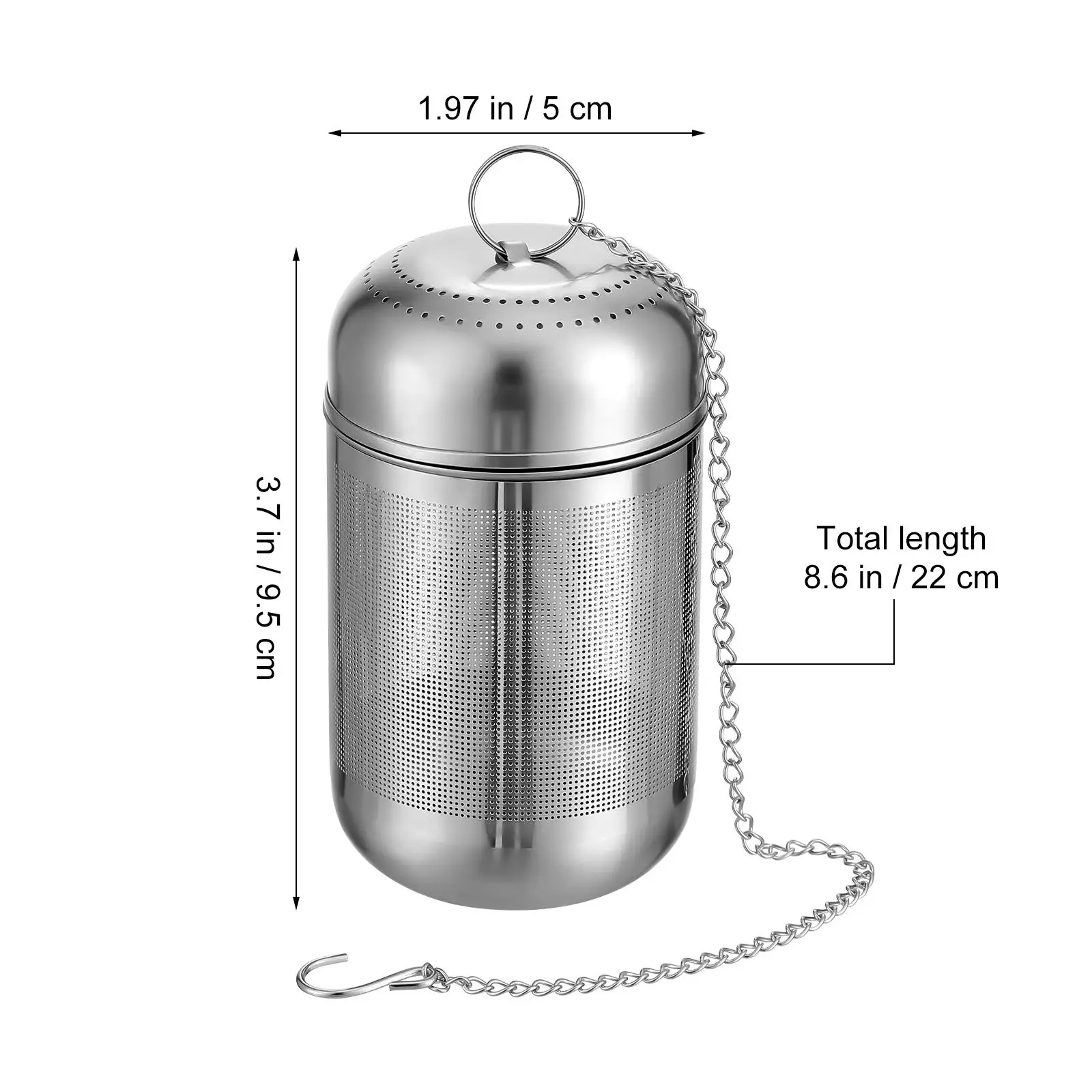 Cooked Meat Seasoning Box Stainless Steel Tea Filter Strainer Mesh Ball Kitchen Basket Balls for Loose Spice Infuser