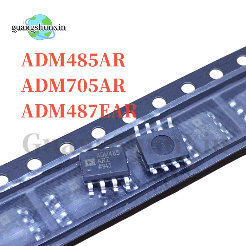 10PCS ADM485 SMD SOP-8 ADM485AR SOP ADM485ARZ ADM705ARZ ADM705AR ADM705 ADM487EAR ADM487EA ADM487 ADM487EARZ