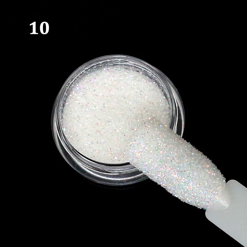 1g Shiny Nail Glitter Sequins 3D Silver White Hexagon Sequins Sparkly Flakes Sandy Powder Dust For Manicure Nails Art Decoration