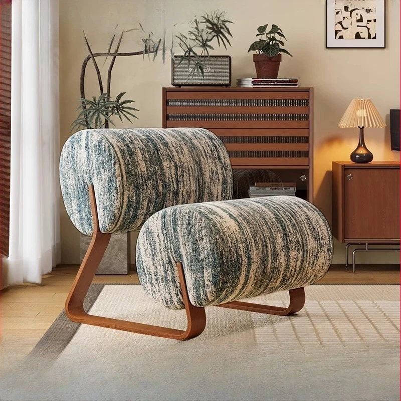 

Medieval Michelin Chair Home Bedroom Balcony Single Sofa Chair Designer Living Room Lazy Leisure Sofa