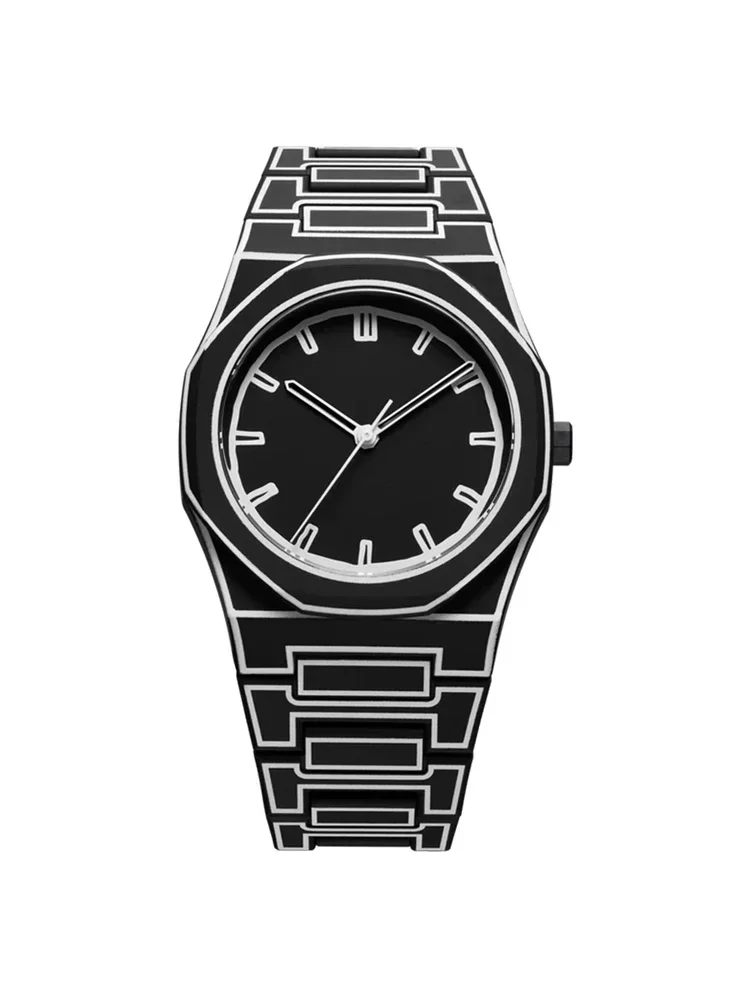 VANDA Vanda 2D Sketch Concept Men's and Women's Creative Fashion Casual Quartz Watch Simple Watch