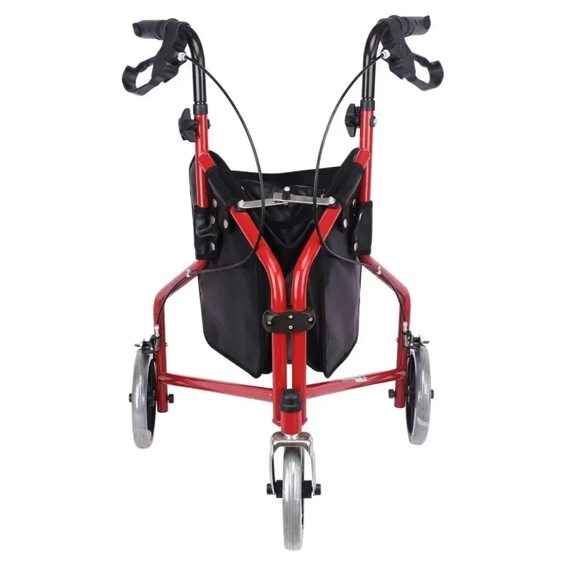 Elderly Shopping Carts Foldable Convenient Three Wheels Handcarts Elderly Walking Aid